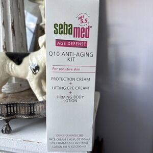 3 Pc SEBAMED Q10 Anti-Aging Kit Protection & Eye Cream + Body Lotion PH 5.5 Skin